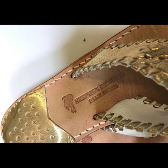 Stephen Bonanno Gold 👑✨sandals Girls size 3 - Picture 4 of 6